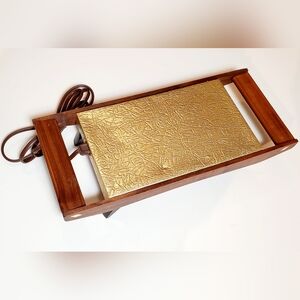 Vintage MCM Tricolator Appetizer Electric Hot Plate Entertaining Warming Tray